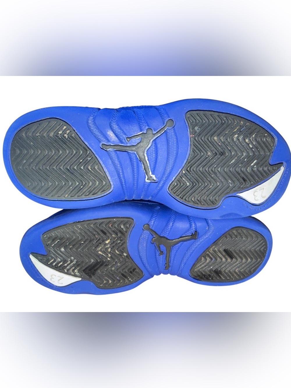 🔥 Jordan 12 Retro White Black Royal Blue 151186-140 Unisex Kid’s Size 11C 🔥 - Picture 7 of 7